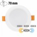 Φωτιστικό LED Στρογγυλό Χωνευτό 5W 230V 500lm IP54 CCT 3000/4000/6500K